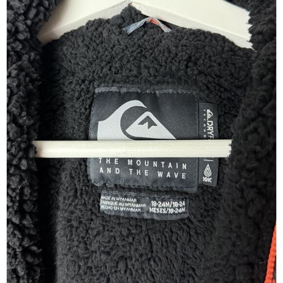 Quiksilver DRYFLIGHT Toddler Insulated Snow Suit Ripstop Zip Sherpa 18-24 Month - Picture 3 of 3